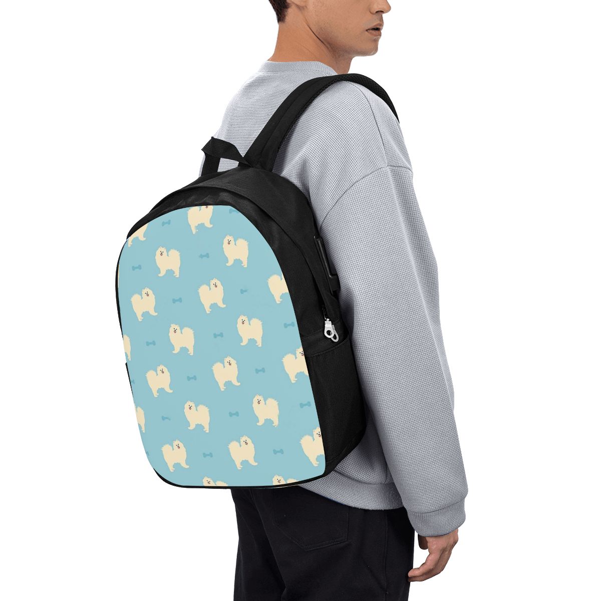 Laptop Bag - Samoyed Dog Backpack Travel Notebook Bag