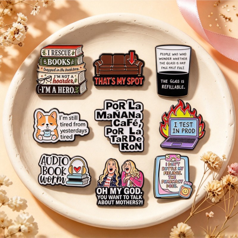Cute Funny Quote Enamel Pins w - Laptop Accessories & Repair Jagtap Dairy Pimple Nilakh Pimpri Chinchwad Maharashtra 评论和价格