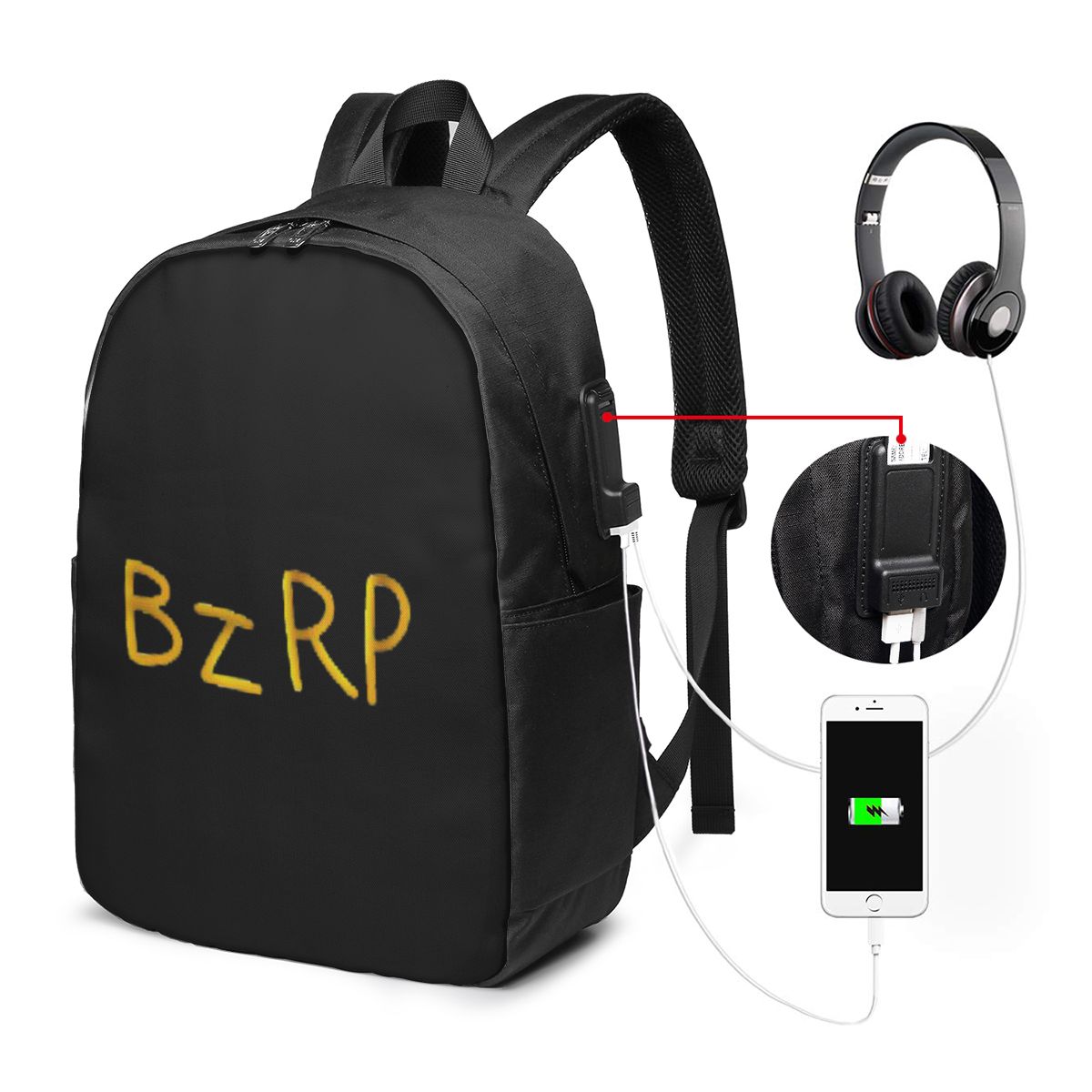 Bizarrap Cap (BZRP) Backpack T - Laptop Bag 评论和价格