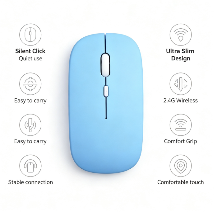 HTMCK Bluetooth-compatible Wir - Laptop Mouse 评论和价格