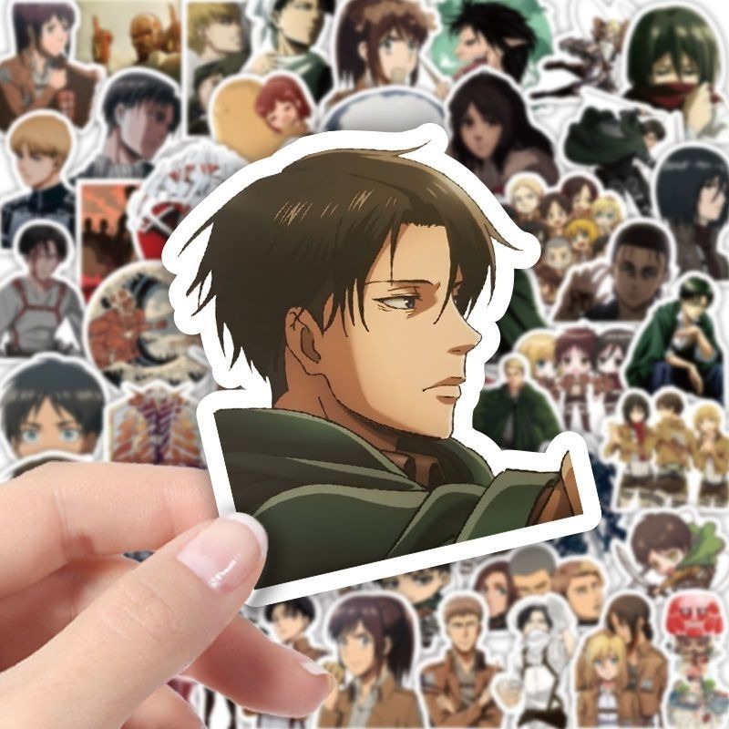 60Pcs Attack on Titan Anime St - Laptop Original Accessories 评论和价格