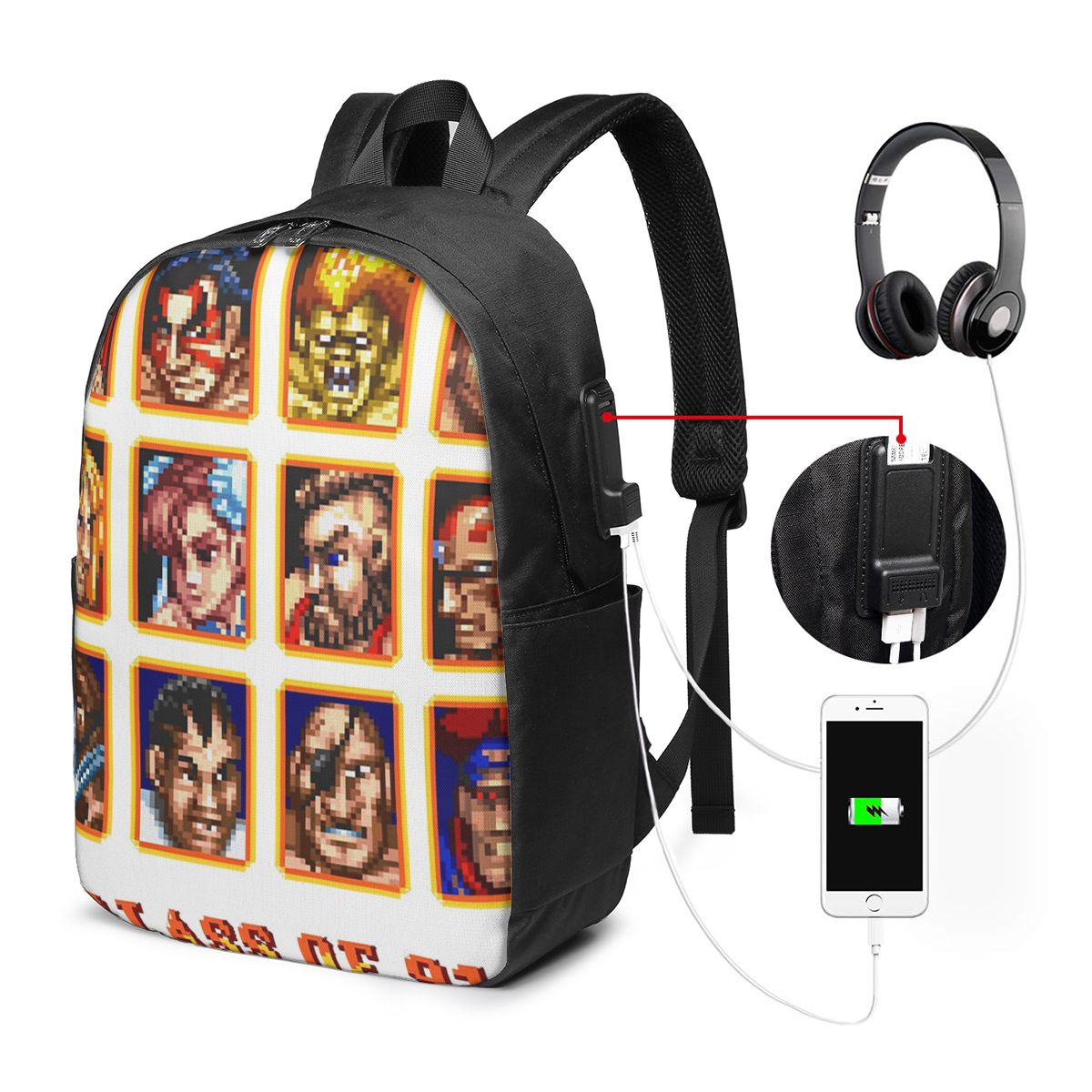 Defeated Portraits Super Stree - Laptop Bag 评论和价格