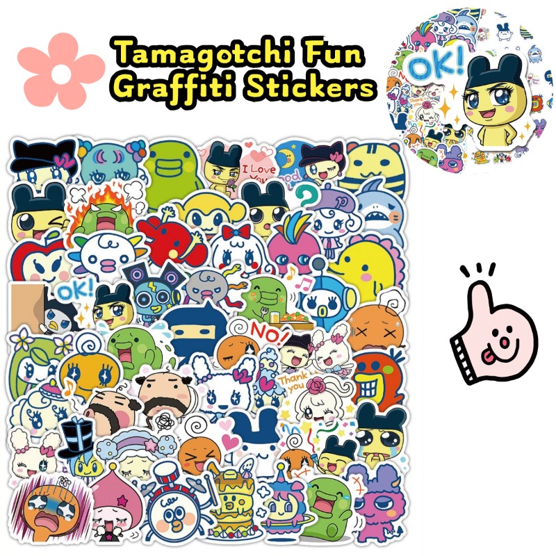 Japanese Tamagotchi Stickers E - Laptop Original Accessories 评论和价格