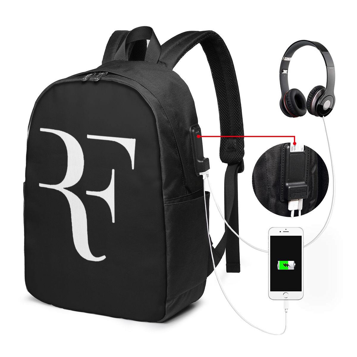 Roger Federer Backpack Travel  - Laptop Original Accessories 评论和价格